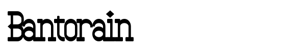 Bantorain font preview